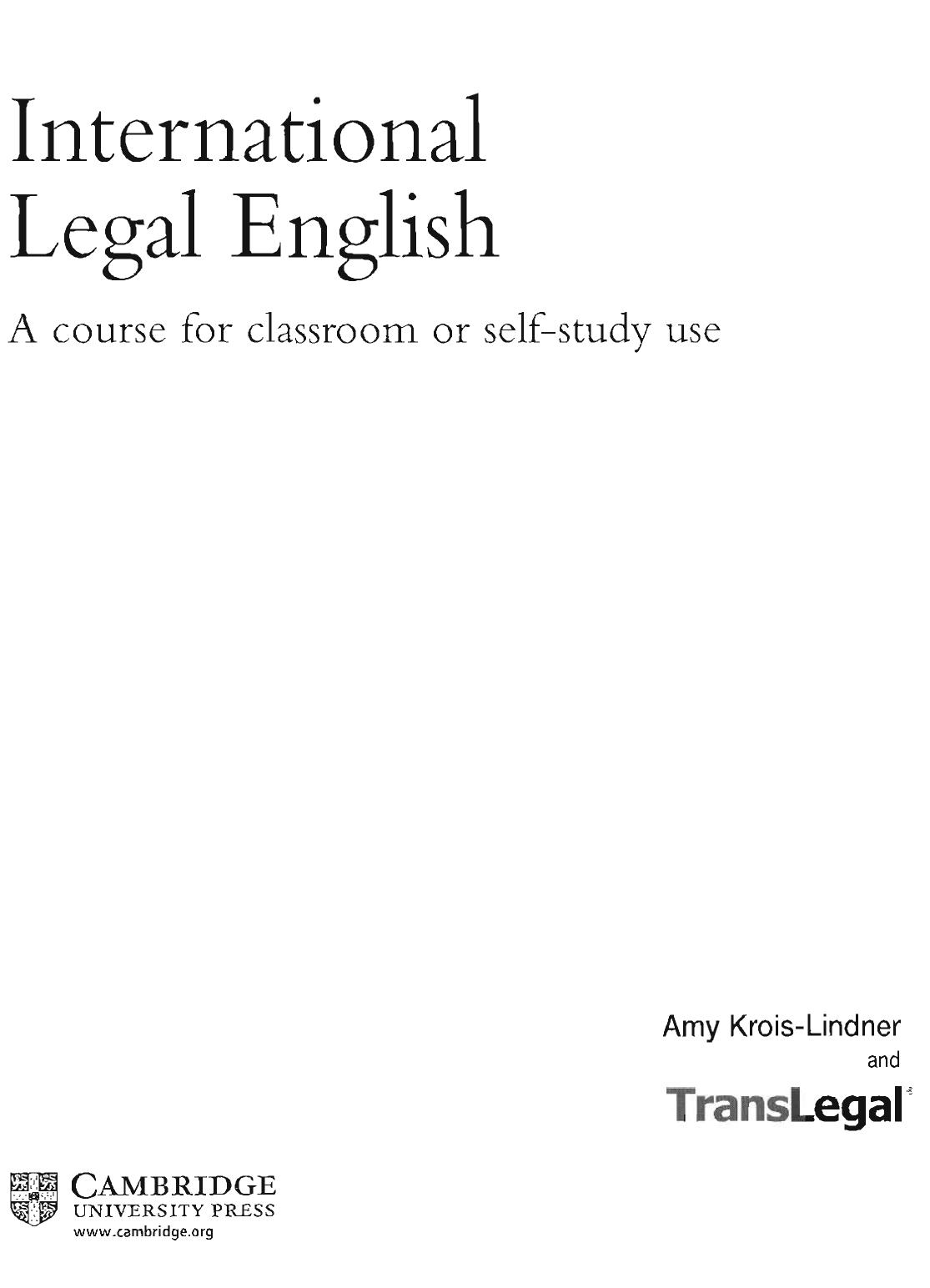 CambridgeInternationalLegalEnglish