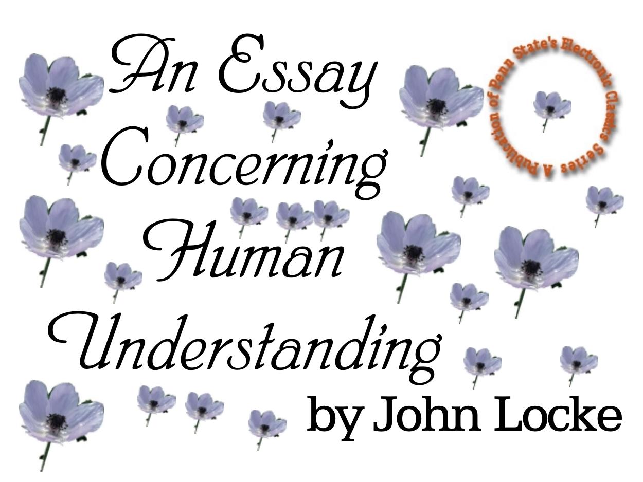 An Essay on Human Understanding
