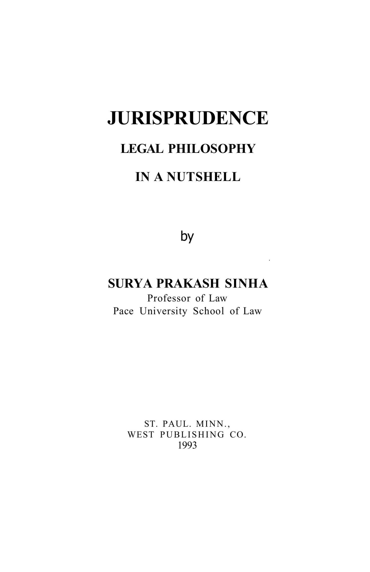 Юриспруденция Философия права Синха