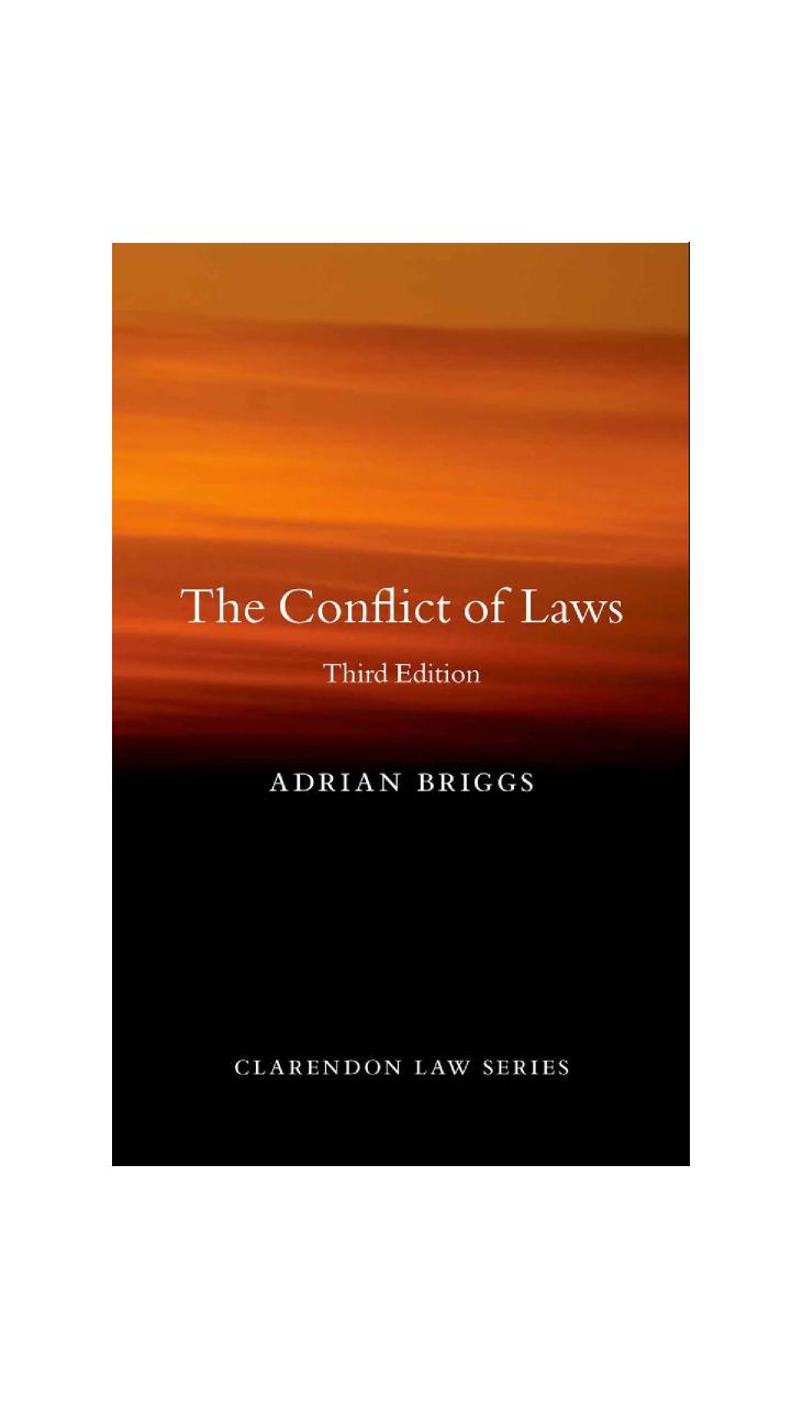 The Conflict of Laws
