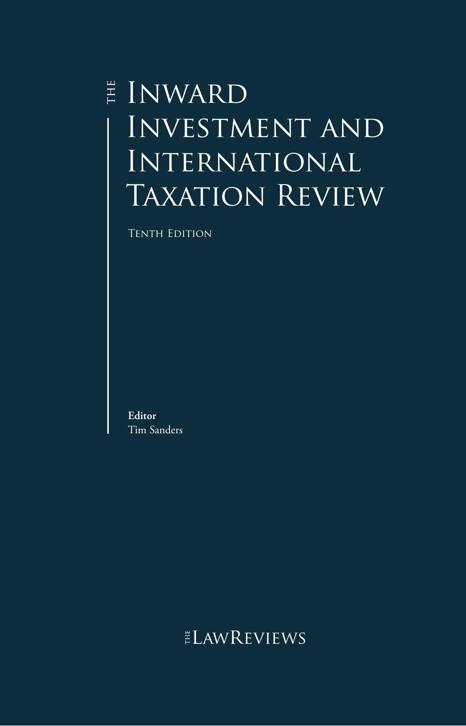 TLR The Inward Investment and International Taxation Review 10th